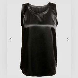 Lafayette 148 New York Silk Charmeuse Shell